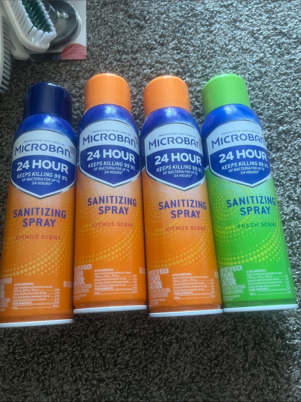 Microban 24 Hour Sanitizing Spray